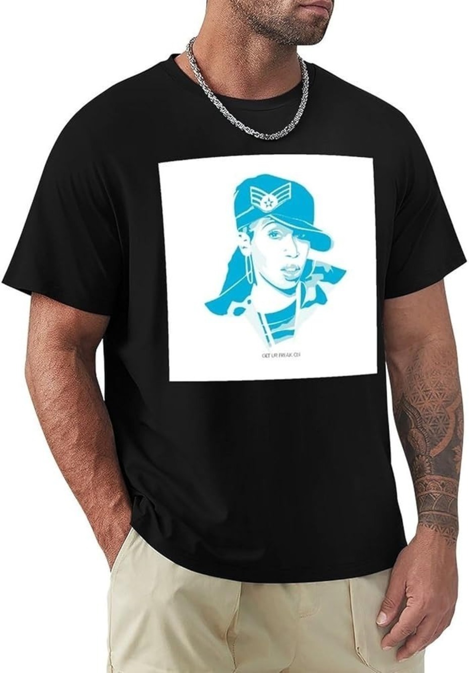 Missy Elliott Unisex Cotton Short T-Shirts Classic Crewneck